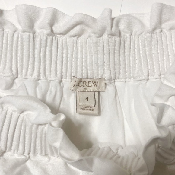 J. Crew Geo Print Cotton-Linen Sidewalk Skirt Sz 4 - Picture 4 of 8